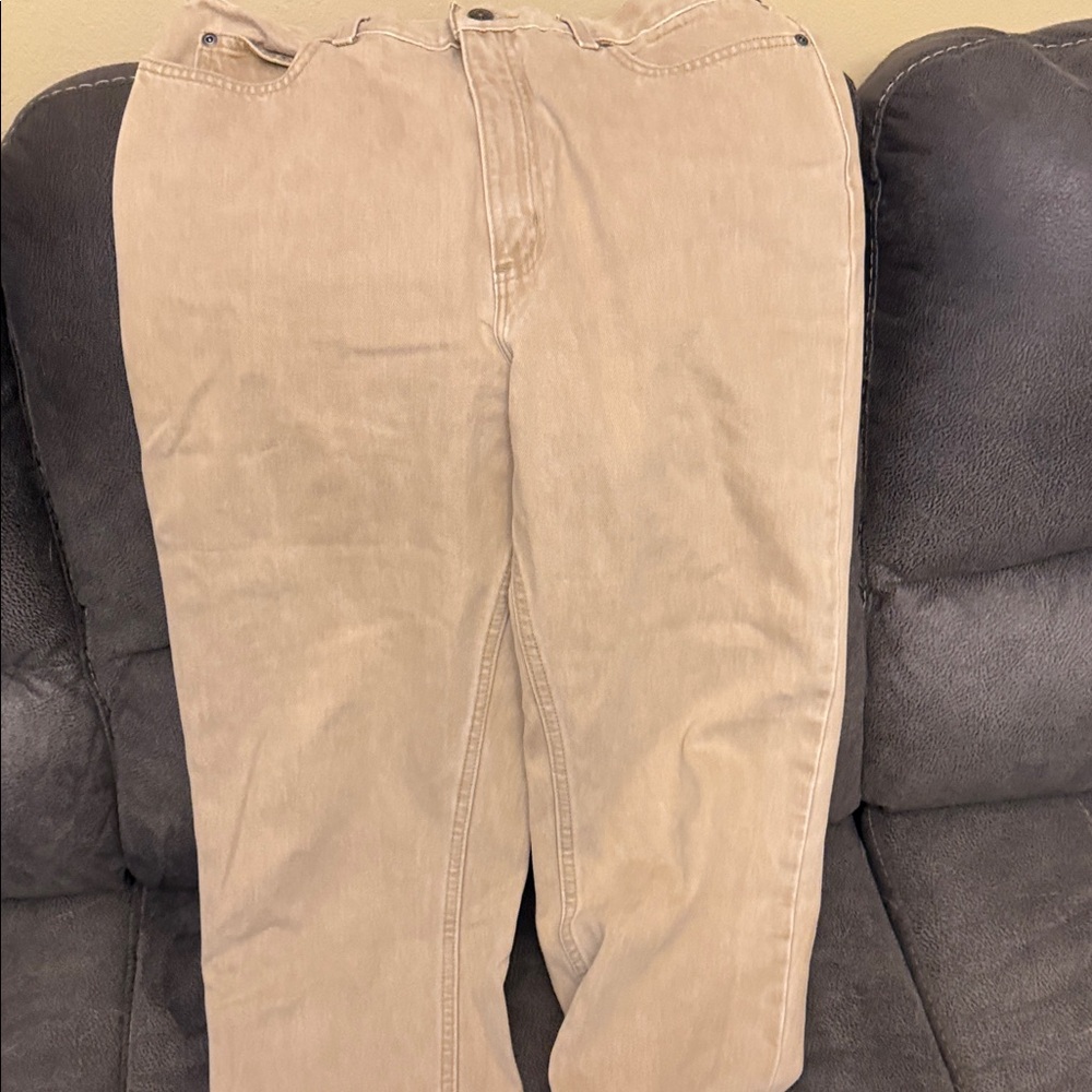 Lands' End Women's Cropped Corduroy Jeans in Tan never worn new